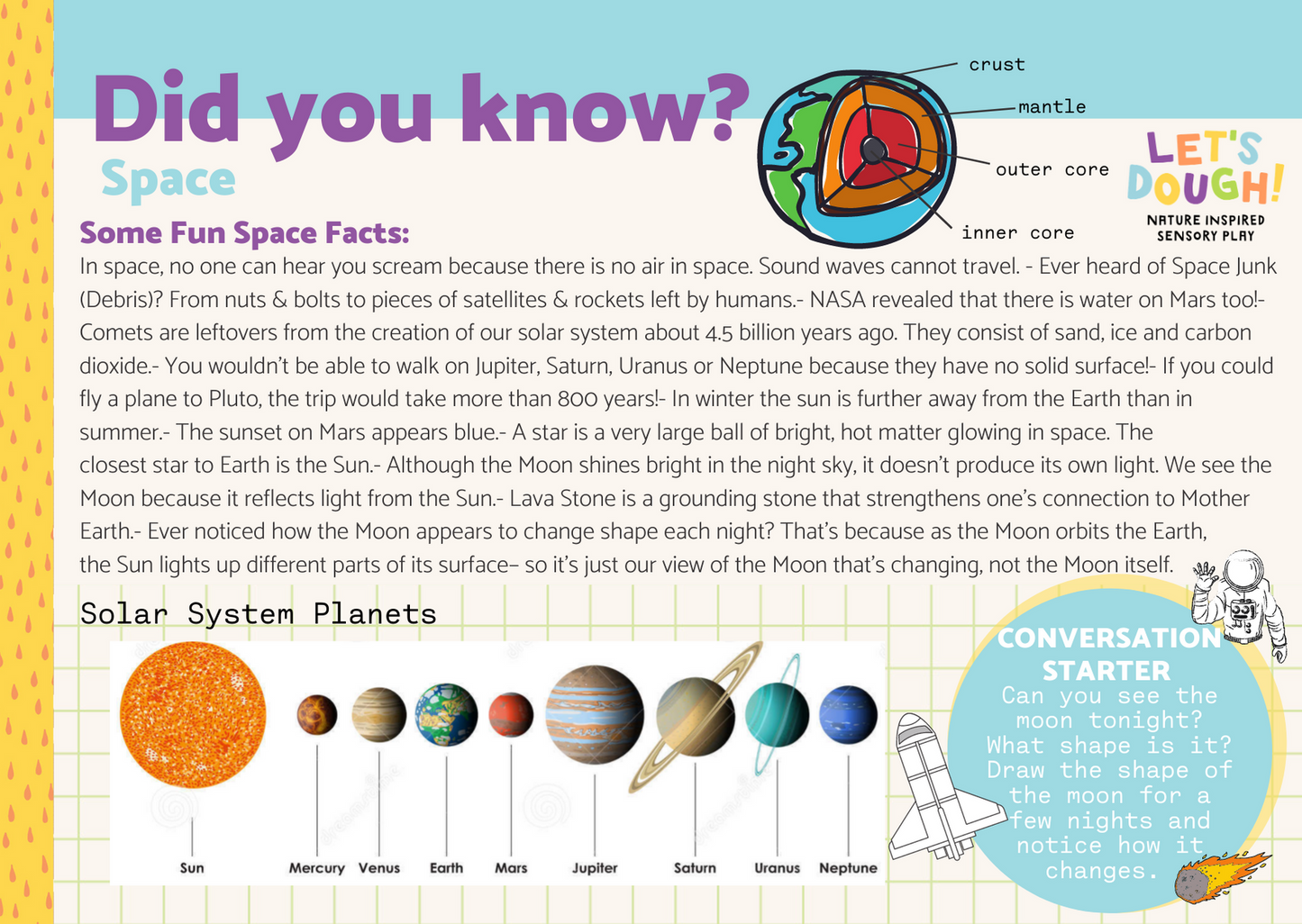 Space Explorers Sensory Kit